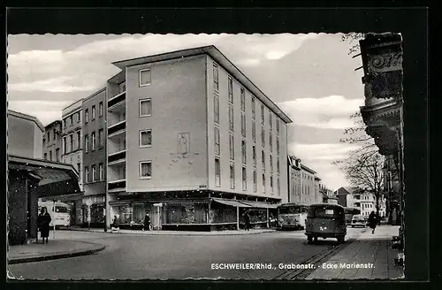 AK Eschweiler /Rhld., Grabenstrasse-Ecke Marienstrasse