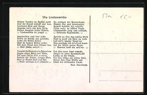 AK Bad Godesberg, Aennchen-Heim und die Linden am Fusse der Godesburg mit Aennchen und Hund