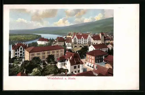 AK Waldshut a. Rhein, Ortsansicht aus der Vogelschau