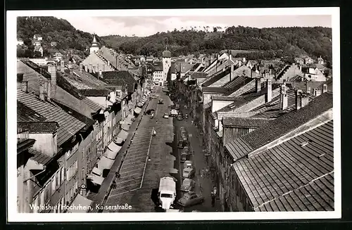 AK Waldshut /Hochrhein, Kaiserstrasse aus der Vogelschau