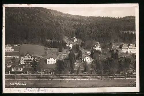 AK Bad Liebenzell, Ortsansicht von einem Berg aus
