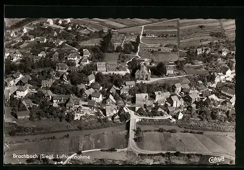 AK Brachbach (Sieg), Ortsansicht vom Flugzeug aus