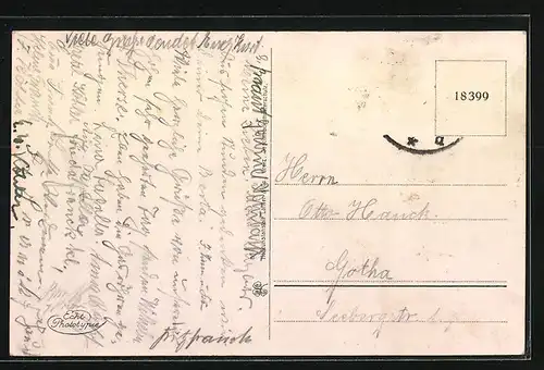 AK Hildburghausen i. Thür., Partie an der Stadtmauer