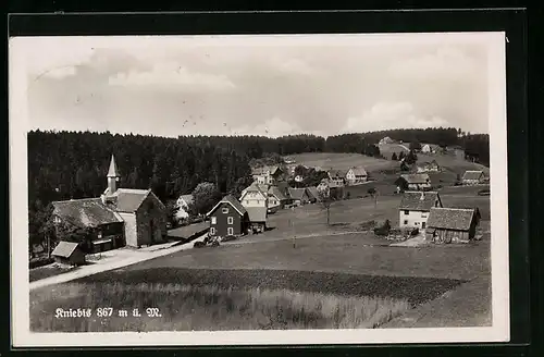 AK Kniebis, Ortsansicht von einer Anhöhe aus