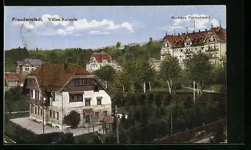 AK Freudenstadt, Villen-Kolonie und Kurhaus Palmenwald