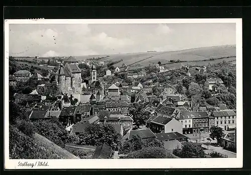 AK Stolberg /Rhld., Ortsansicht aus der Vogelschau