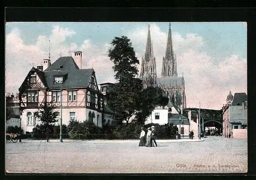 AK Cöln, Partie an der Trankgasse