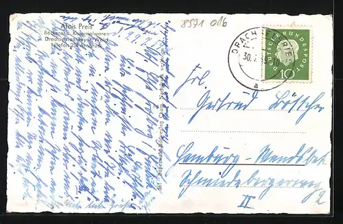 AK Drachselsried /Bayr. Wald, Ortsansicht von einem Berg aus