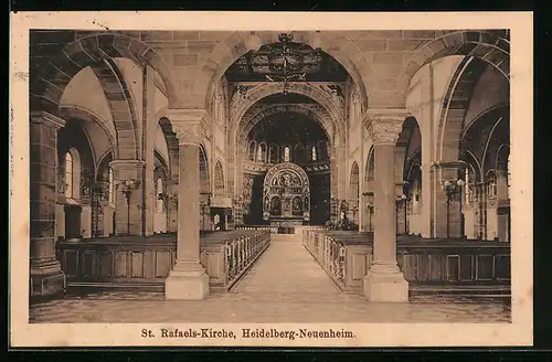 AK Heidelberg-Neuenheim, Inneres der St. Rafaels-Kirche