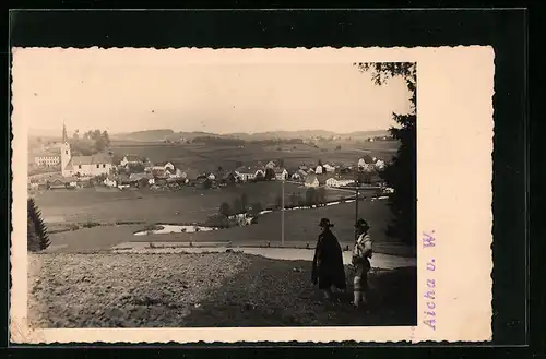 AK Aicha v. Wald, Gesamtansicht von einem Berg aus