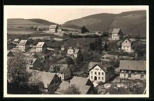 AK Schwalefeld über Willingen /Waldeck, Ortsansicht aus der Vogelschau