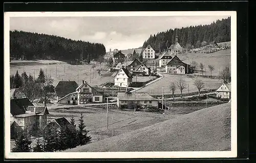 AK Eisenbach (bad. Schwarzwald), Ortsansicht von einem Berg aus