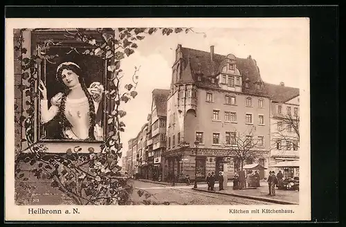 AK Heilbronn a. N., Kätchen mit Kätchenhaus