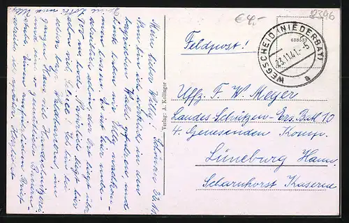 AK Wegscheid i. Bayr. Wald, Totalansicht aus der Vogelschau