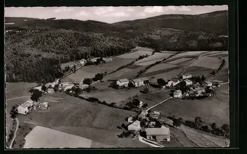 AK Sommerau /Bayer. Wald, Totalansicht aus der Vogelschau