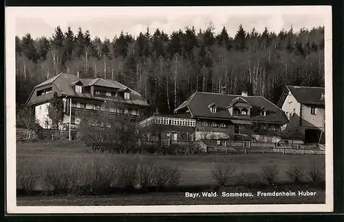 AK Sommerau /Bayer. Wald, Fremdenheim Huber
