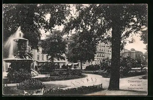 AK Düsseldorf, Partie am Corneliusplatz