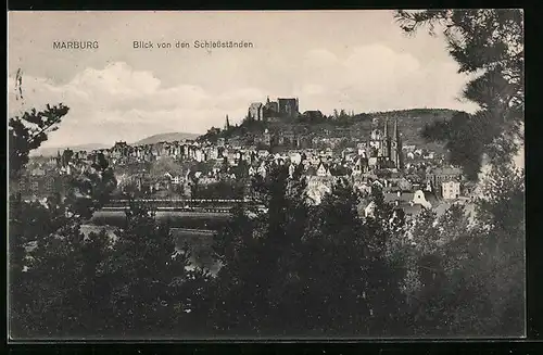 AK Marburg, Blick von den Schiessständen
