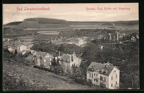 AK Bad Langenschwalbach, Kursaal, Engl. Kirche und Umgebung