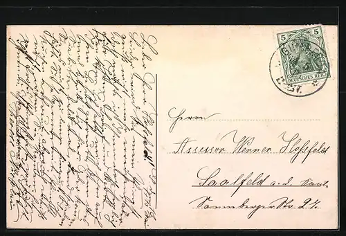 AK Gumperda i. Thür., Totalansicht aus der Vogelschau