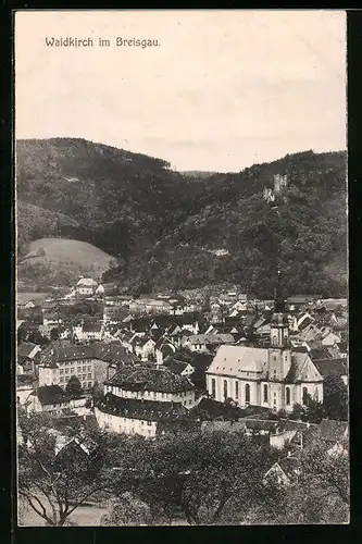 AK Waldkirch im Breisgau, Ortsansicht aus der Vogelschau