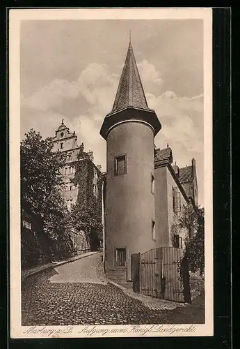 AK Marburg a. L., Aufgang zum Königl. Landgericht
