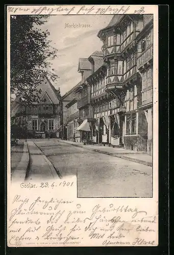 AK Goslar, Marktstrasse