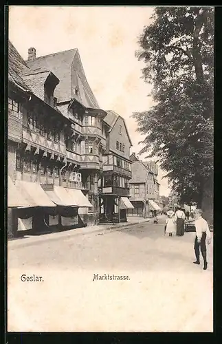 AK Goslar, Marktstrasse