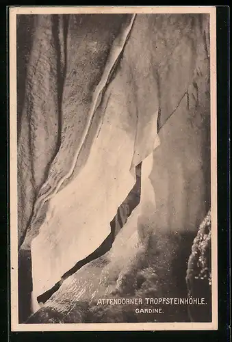 AK Attendorn, Gardine in der Tropfsteinhöhle
