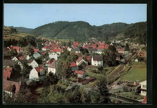 AK Steinwiesen i. Frankenwald, Ortsansicht aus der Vogelschau