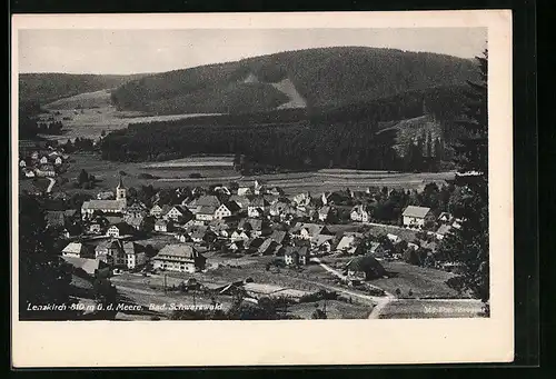 AK Lenzkirch /Bad. Schwarzwald, Totalansicht von einem Berg aus
