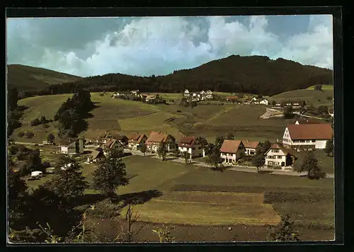 AK Huzenbach im Murgtal /Schwarzwald, Totalansicht aus der Vogelschau
