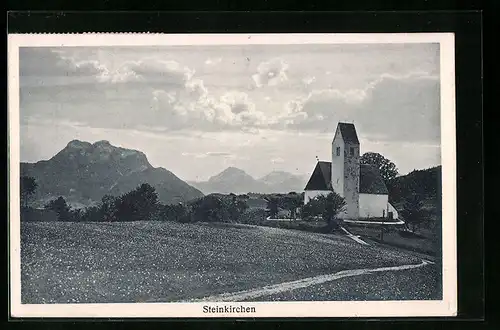 AK Steinkirchen, Blick zur Kirche