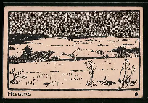 AK Heuberg, Ortsansicht im Winter