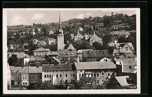 AK Sebnitz i. Sa., Teilansicht aus der Vogelschau