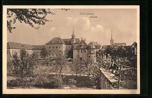 AK Schrozberg, Blick auf das Schloss