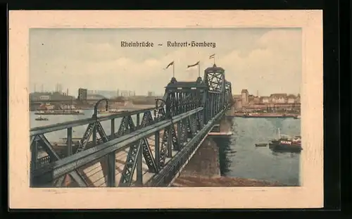 AK Ruhrort-Homberg, an der Rheinbrücke