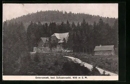 AK Unterstmatt / bad. Schwarzwald, Kurhotel Unterstmatt