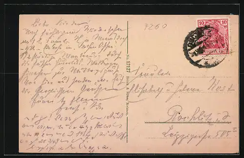 AK Collm, Ortsansicht mit dem Collmberg