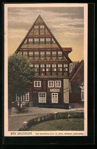 AK Bad Salzuflen, altes Patrizierhaus in der Wenkenstr. am Hafermarkt