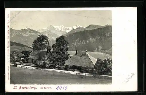 AK St. Beatenberg, Blick auf die Kirche