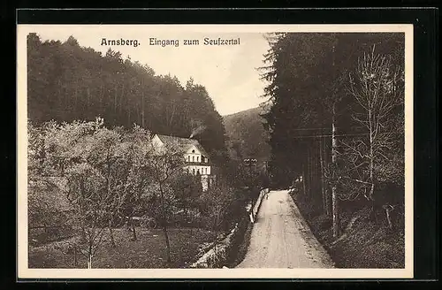 AK Arnsberg, Eingang zum Seufzertal