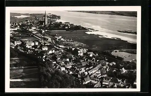 AK Schleswig, Totalansicht, Luftbild