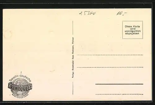 AK Weimar, Gasthaus zum weissen Schwan