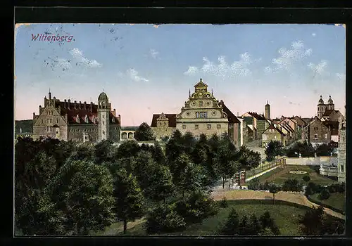 AK Wittenberg, Teilansicht mit Parkanlage