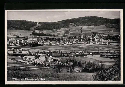 AK Wilthen, Totale mit Mönchswalder Berg