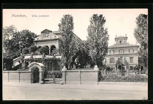 AK München, Villa Lenbach