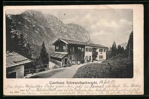 AK Ramsau, Gasthaus Schwarzbachwacht