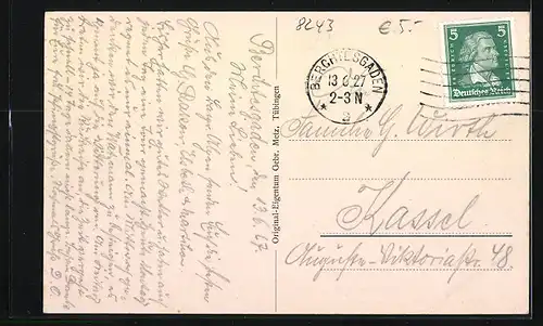 AK Ramsau, Ortsansicht aus der Vogelschau