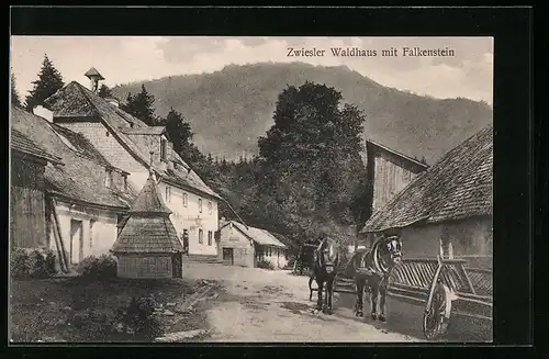 AK Zwiesel, Zwieseler Waldhaus mit Falkenstein